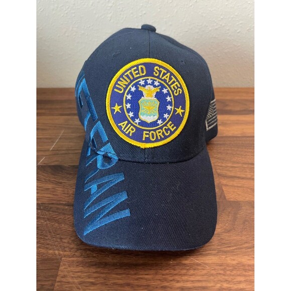 United States Air Force Veteran Hat Adjustable U.S. Warriors Officially Licensed - Picture 1 of 8